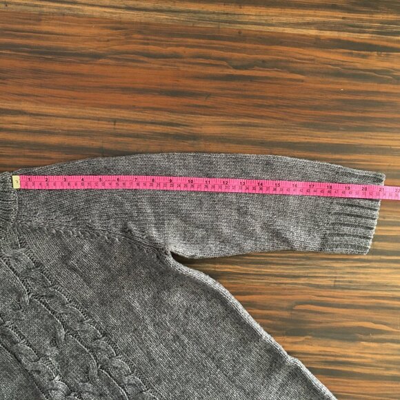 [Joe Fresh] Grey Cable Knit Sweater Dress | L | Good - Picture 7 of 8